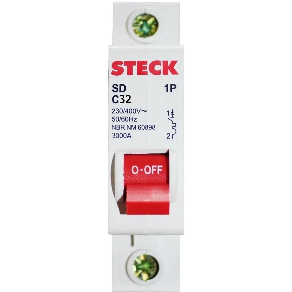Dijuntor unipolar 32A- Steck
