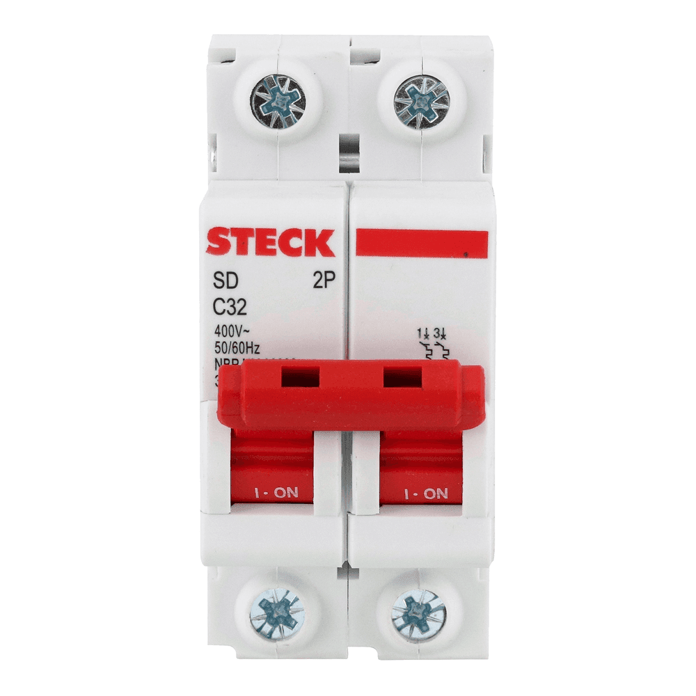 Dijuntor bipolar 32A- Steck