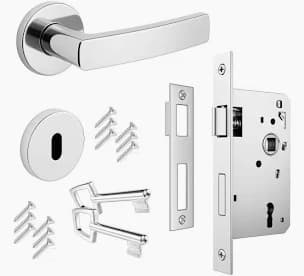 Kit fechadura Silvana assa abloy- Externa cromada