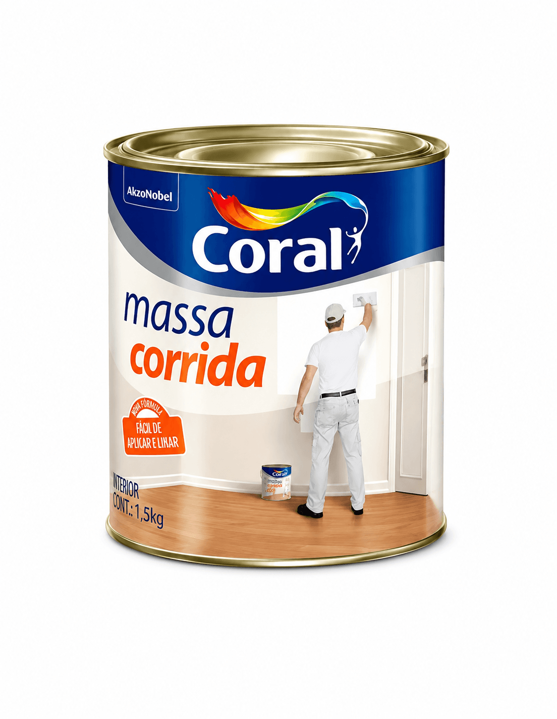 Massa Corrida 1,5Kg Coral