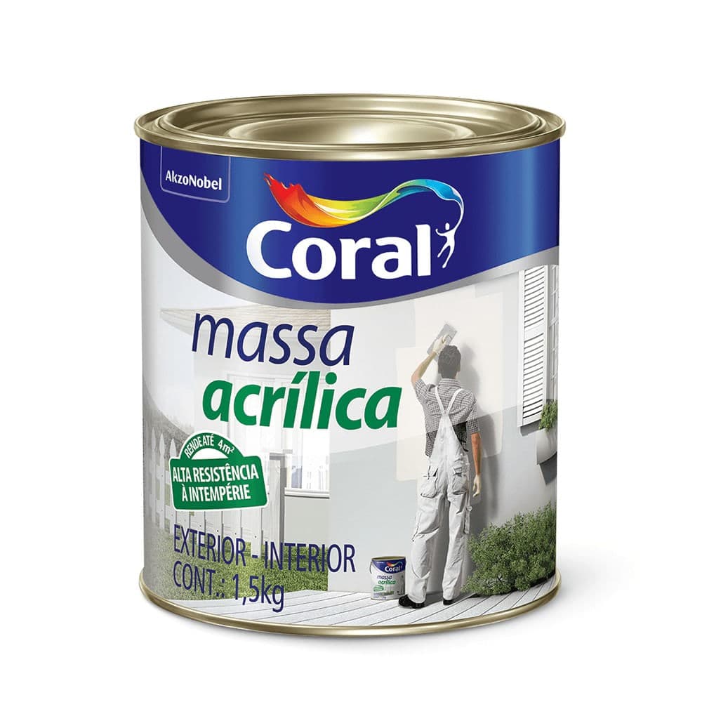 Massa Corrida-Acrillica 1,5Kg Coral