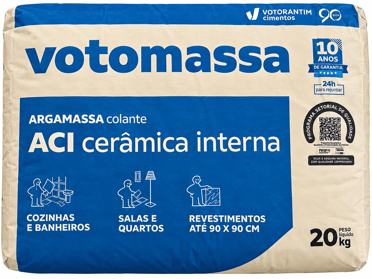 Argamassa Colante Cerâmica Interna Votorantim 20 kg