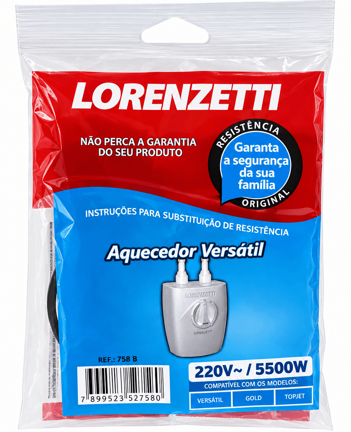 Resistência aquecida- Lorenzetti