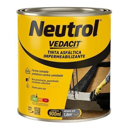 Neutrol tinta asfáltica impermeabilizante 900ml
